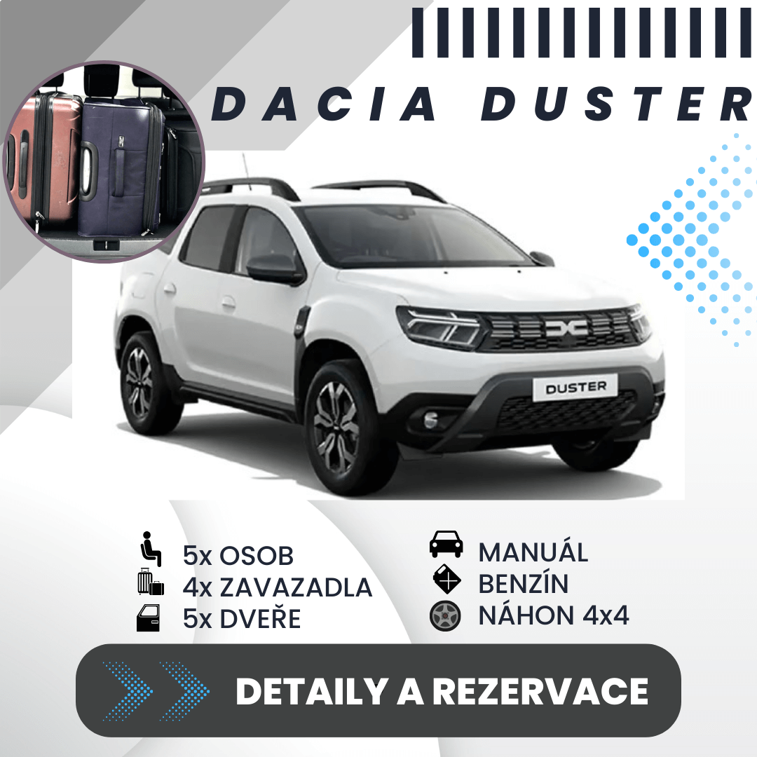 Dacia Diuster pronájem na Islandu
