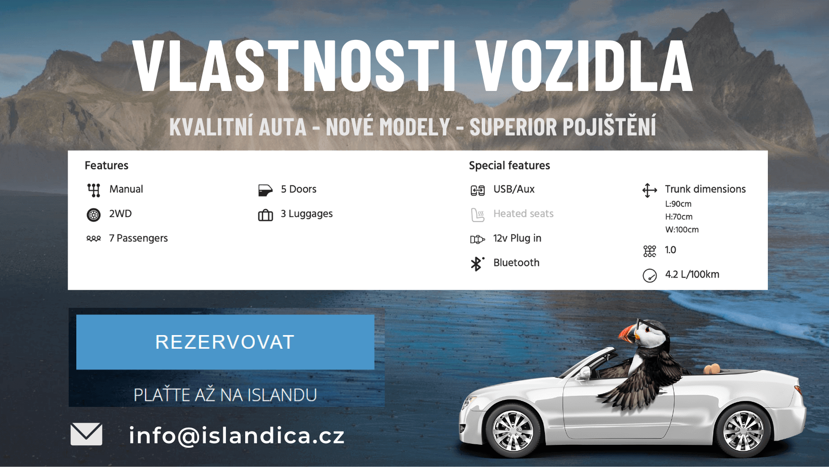 Vlastnosti vozidla Dacia Jogger